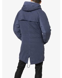 dunkelblauer Parka von Yves Salomon