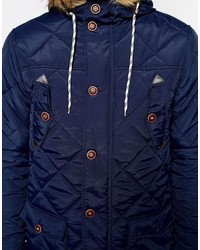 dunkelblauer Parka von Brave Soul