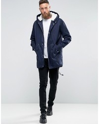 dunkelblauer Parka von Asos