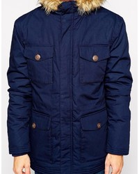 dunkelblauer Parka von Selected