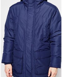 dunkelblauer Parka von Farah