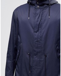 dunkelblauer Parka von Pretty Green