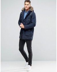 dunkelblauer Parka von Brave Soul