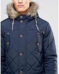 dunkelblauer Parka von Brave Soul