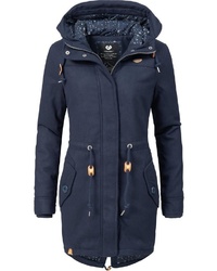 dunkelblauer Parka von Ragwear