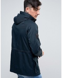 dunkelblauer Parka von Pretty Green