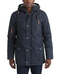 dunkelblauer Parka von Solid