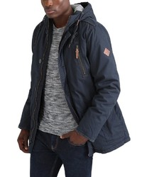 dunkelblauer Parka von Solid