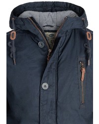 dunkelblauer Parka von Solid