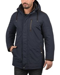 dunkelblauer Parka von Solid