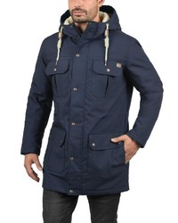 dunkelblauer Parka von Solid