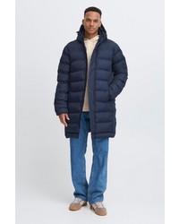dunkelblauer Parka von Solid