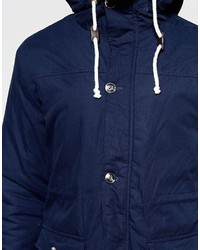 dunkelblauer Parka