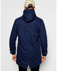 dunkelblauer Parka