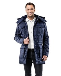 dunkelblauer Parka von Vincenzo Boretti