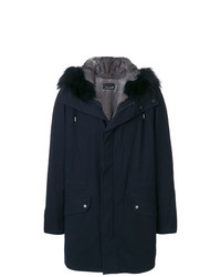 dunkelblauer Parka von Yves Salomon