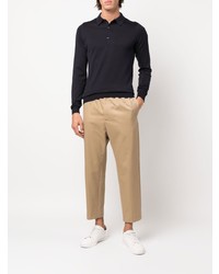 dunkelblauer Polo Pullover von John Smedley