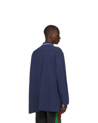 dunkelblauer Polo Pullover von Gucci
