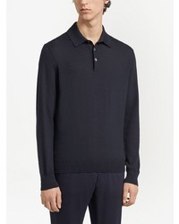 dunkelblauer Polo Pullover von Zegna