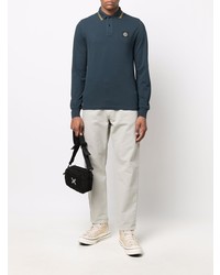 dunkelblauer Polo Pullover von Stone Island