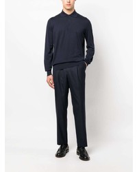 dunkelblauer Polo Pullover von Brunello Cucinelli