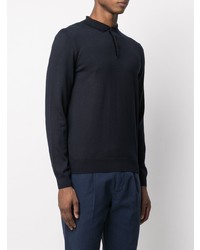 dunkelblauer Polo Pullover von BOSS