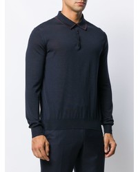 dunkelblauer Polo Pullover von Ermenegildo Zegna