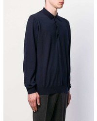 dunkelblauer Polo Pullover von Lanvin