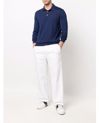 dunkelblauer Polo Pullover von Zegna