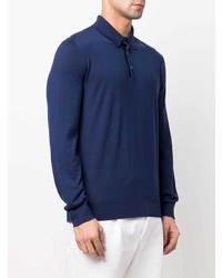 dunkelblauer Polo Pullover von Zegna