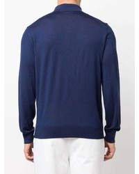 dunkelblauer Polo Pullover von Zegna