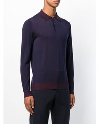 dunkelblauer Polo Pullover von Lardini