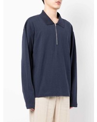 dunkelblauer Polo Pullover von YMC