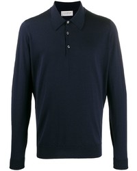 dunkelblauer Polo Pullover von John Smedley