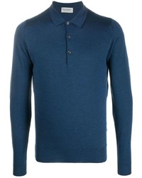 dunkelblauer Polo Pullover von John Smedley