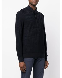 dunkelblauer Polo Pullover von Brioni