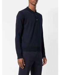 dunkelblauer Polo Pullover von Corneliani