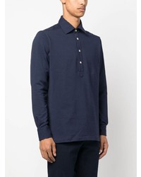 dunkelblauer Polo Pullover von Kiton