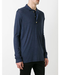 dunkelblauer Polo Pullover von Pierre Balmain