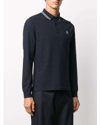 dunkelblauer Polo Pullover von Stone Island