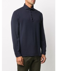 dunkelblauer Polo Pullover von Fedeli