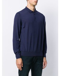 dunkelblauer Polo Pullover von Brunello Cucinelli