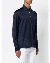 dunkelblauer Polo Pullover von Kiton