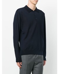 dunkelblauer Polo Pullover von Canali