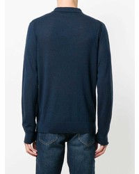 dunkelblauer Polo Pullover von Michael Kors Collection