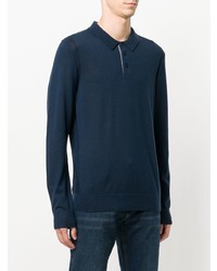 dunkelblauer Polo Pullover von Michael Kors Collection