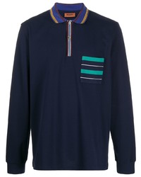 dunkelblauer Polo Pullover von Missoni