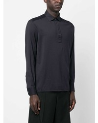 dunkelblauer Polo Pullover von Zegna