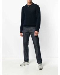 dunkelblauer Polo Pullover von A.P.C.