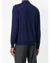 dunkelblauer Polo Pullover von Lanvin